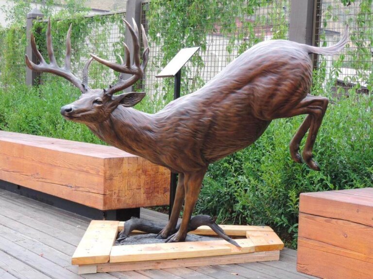 Bronze Whitetail Deer Sculpture For Sale SevenTreeSculpture