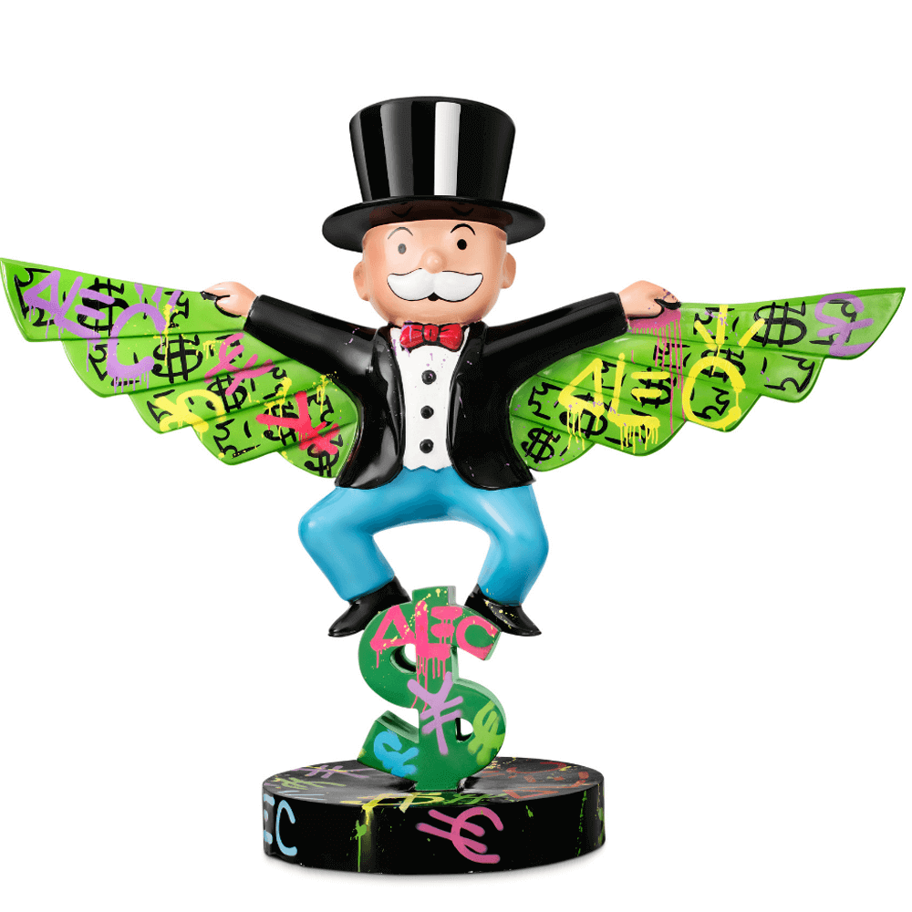 Custom 16 Chrome Monopoly Man Statue Sculpture Alec Monopoly -  Israel