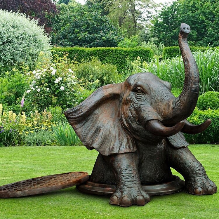 Bronze Elephant Sculpture For Sale - SevenTreeSculpture
