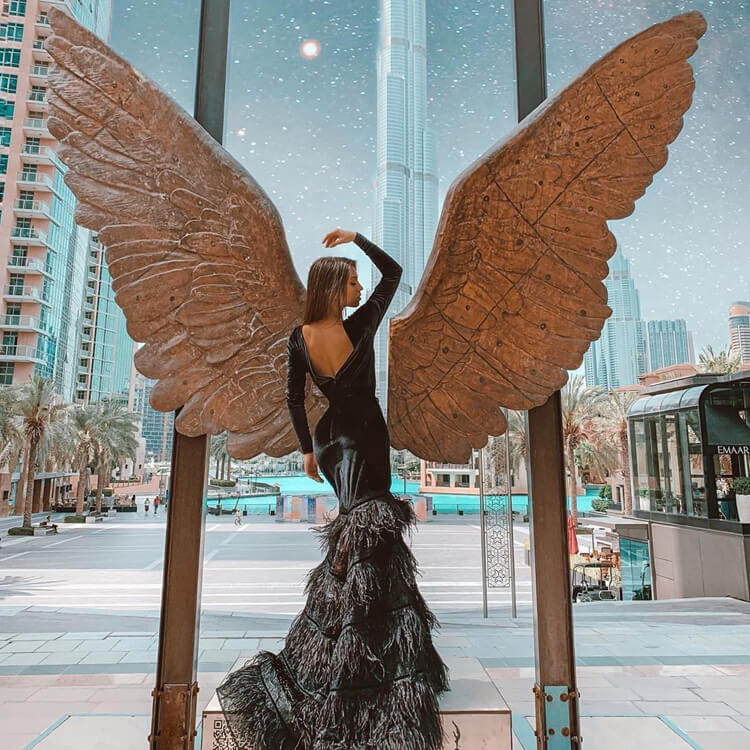Angel Wings Bronze Sculptures For Sale - SevenTreeSculpture
